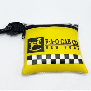 Vintage FAO Schwarz Taxi Cab Clip On Coin Purse